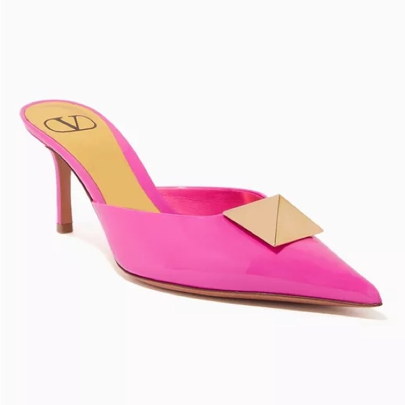 VALENTINO GARAVA Valentino One Stud 70
Patent Mule In Pink Size 36.5 - Picture 1 of 16